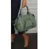 FASHION  Torebka Damska Kuferek Listonoszka na Ramię HJ105810 Green