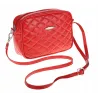 Torebka Damska Listonoszka Pikowana na Ramię Pojemna Mała Modna N522 Red
