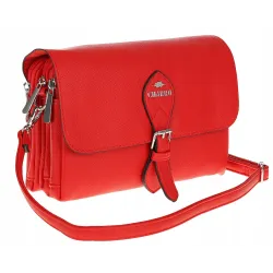 CHARRO Włoska Marka Torebka Damska Listonoszka na Ramię CH662151 Czerwona
