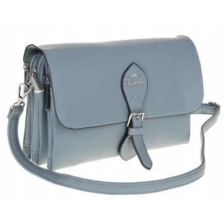 CHARRO Włoska Marka Torebka Damska Listonoszka na Ramię CH662151 Niebieska