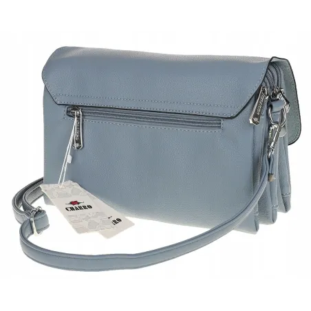 CHARRO Włoska Marka Torebka Damska Listonoszka na Ramię CH662151 Niebieska