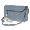CHARRO Włoska Marka Torebka Damska Listonoszka na Ramię CH662151 Niebieska