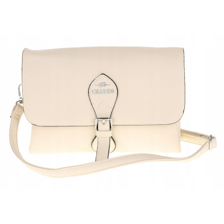 CHARRO Włoska Marka Torebka Damska Listonoszka na Ramię CH662151 Beżowa