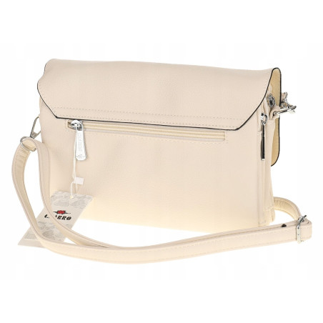CHARRO Włoska Marka Torebka Damska Listonoszka na Ramię CH662151 Beżowa