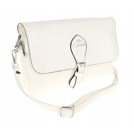 CHARRO Włoska Marka Torebka Damska Listonoszka na Ramię CH662151 Biała