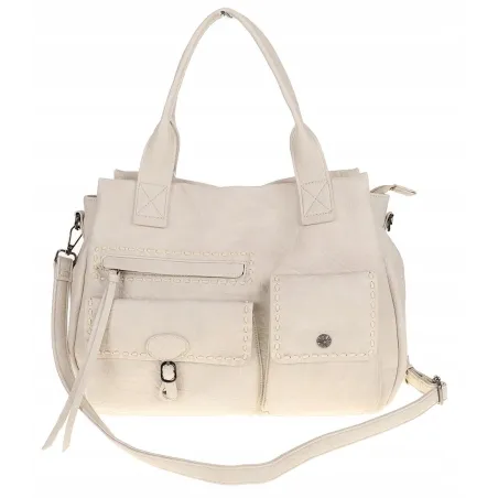 Tommasini Włoska Marka Torebka Damska Listonoszka Shopperka SP92581 Beżowa