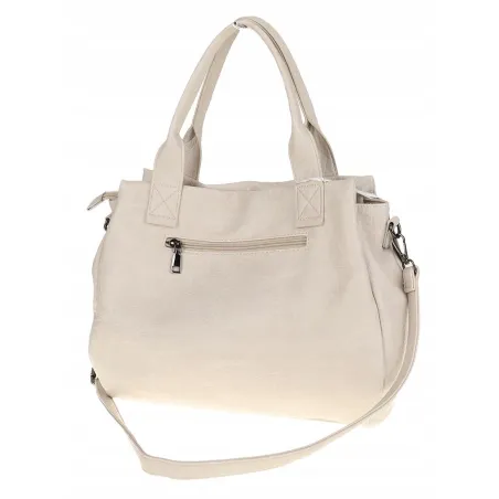 Tommasini Włoska Marka Torebka Damska Listonoszka Shopperka SP92581 Beżowa