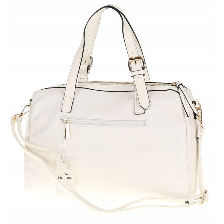 CHARRO Torebka Marka Damska Włoskiej Marki biała kuferek Listonoszka CH855638 White