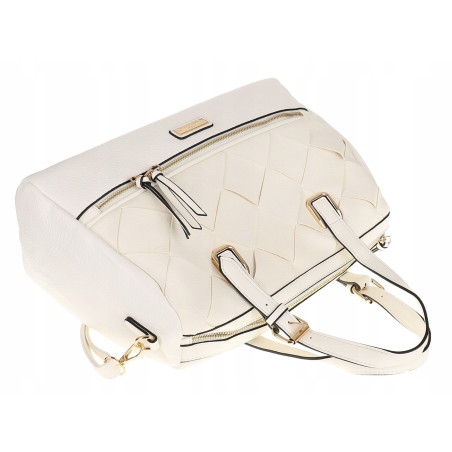 CHARRO Torebka Marka Damska Włoskiej Marki biała kuferek Listonoszka CH855638 White