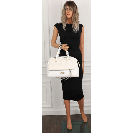 CHARRO Torebka Marka Damska Włoskiej Marki biała kuferek Listonoszka CH855638 White