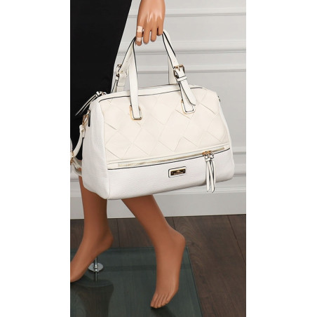 CHARRO Torebka Marka Damska Włoskiej Marki biała kuferek Listonoszka CH855638 White