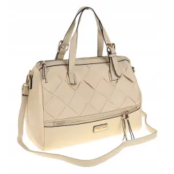 CHARRO Włoska Marka Torebka Damska beżowa kuferek Listonoszka CH855638 Beige