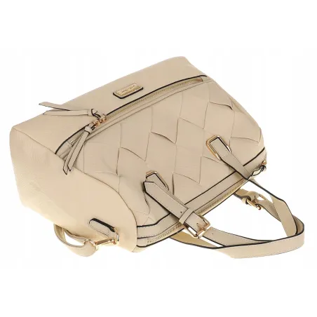 CHARRO Włoska Marka Torebka Damska beżowa kuferek Listonoszka CH855638 Beige