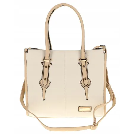 CHARRO Włoska Marka Torebka Damska beżowa Teczka Listonoszka CH999 Beige