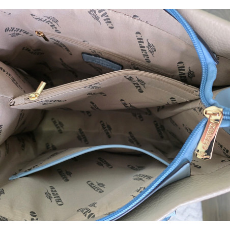 CHARRO Włoska Marka Torebka Damska biała Teczka Listonoszka CH999 White