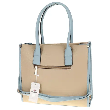 CHARRO Włoska Marka Torebka Damska beżowa Teczka Listonoszka CH999 Khaki