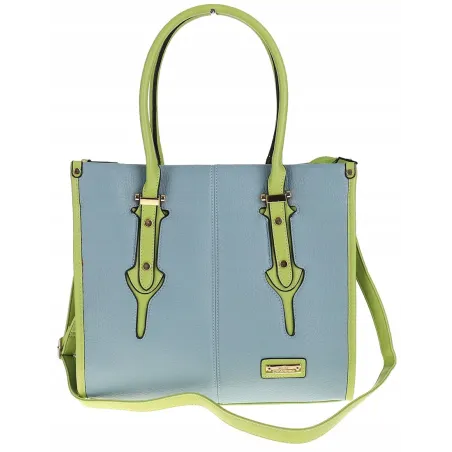 CHARRO Włoska Marka Torebka Damska niebieska Teczka Listonoszka CH999 Blue