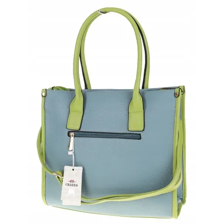 CHARRO Włoska Marka Torebka Damska niebieska Teczka Listonoszka CH999 Blue