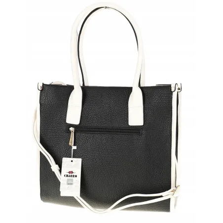 CHARRO Włoska Marka Torebka Damska czarna Teczka Listonoszka CH999 Black