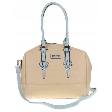 CHARRO Włoska marka Torebka Damska Beżowa Kuferek Teczka Listonoszka CH998 Khaki