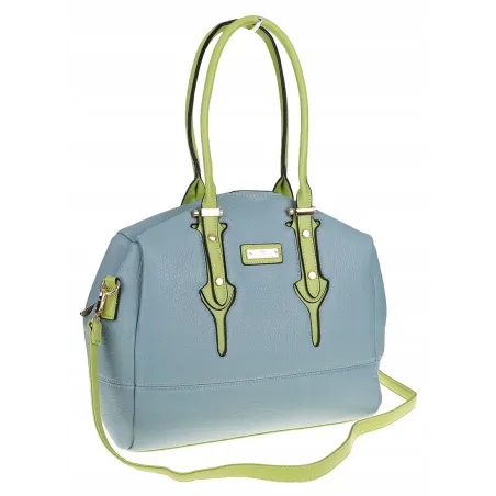 CHARRO Włoska marka Torebka Damska Niebieska Kuferek Listonoszka CH998 Blue