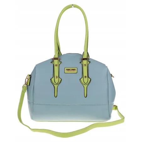 CHARRO Włoska marka Torebka Damska Niebieska Kuferek Listonoszka CH998 Blue