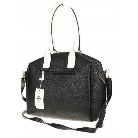 CHARRO Włoska marka Torebka Damska Czarna Kuferek Teczka Listonoszka CH998 Black