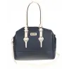CHARRO Włoska marka Torebka Damska Granatowa Kuferek Listonoszka CH998 D.Blue