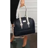 CHARRO Włoska marka Torebka Damska Granatowa Kuferek Listonoszka CH998 D.Blue