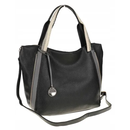 CHARRO Włoska Marka Torebka Damska Czarna Worek Listonoszka CH855633 Black