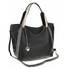 CHARRO Włoska Marka Torebka Damska Czarna Worek Listonoszka CH855633 Black