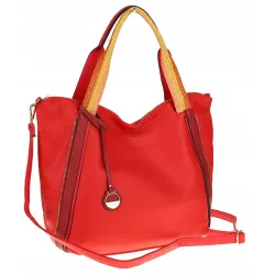 CHARRO Włoska Marka Torebka Damska Czerwona Worek Listonoszka CH855633 Red