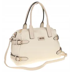 CHARRO Torebka Damska Beżowa Kuferek Miejska Listonoszka CH997 Beige