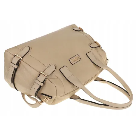 CHARRO Torebka Damska Beżowa Kuferek Miejska Listonoszka CH997 Khaki