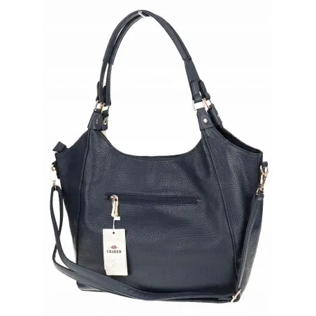 Torebka Damska Włoskiej Marki CHARRO Shopperka Listonoszka CH993 D.Blue