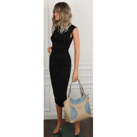 Torebka Damska Włoskiej Marki CHARRO Shopperka Listonoszka CH993 Khaki