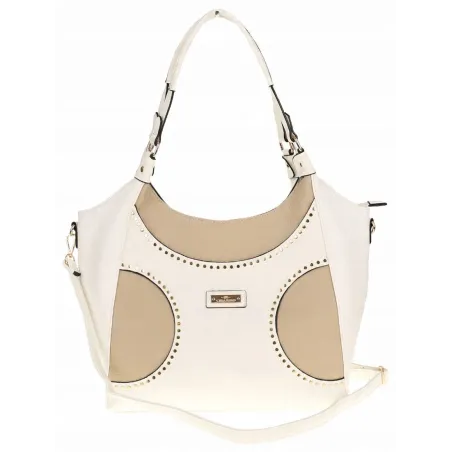 Torebka Damska Włoskiej Marki CHARRO Shopperka Listonoszka CH993 White