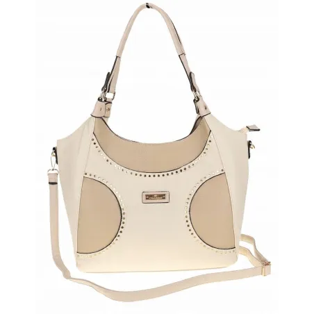 Torebka Damska Włoskiej Marki CHARRO Shopperka Listonoszka CH993 Beige