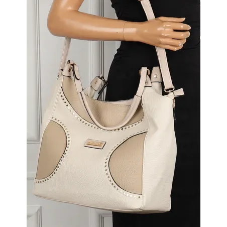 Torebka Damska Włoskiej Marki CHARRO Shopperka Listonoszka CH993 Beige