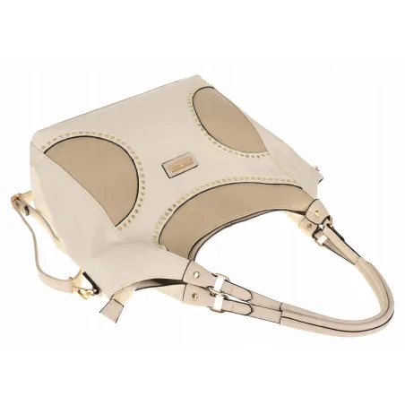 Torebka Damska Włoskiej Marki CHARRO Shopperka Listonoszka CH993 Beige