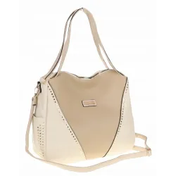 Torebka Damska Włoskiej marki CHARRO Shopperka Listonoszka CH994 Beige