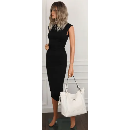 Torebka Damska Biała Shopperka Włoskiej marki CHARRO Modna CH991 White