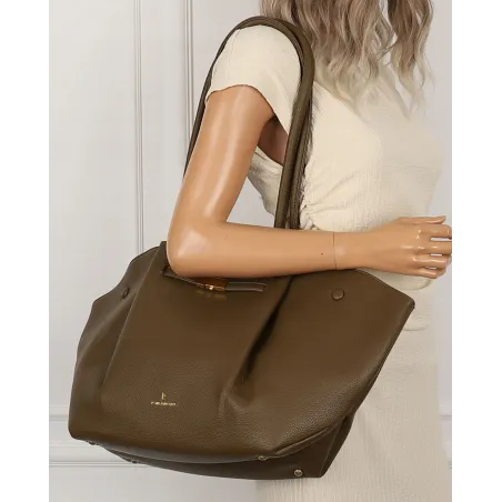 Regina Schrecker Torebka Damska Shopper Zielona na Ramię RS5022 Army Green