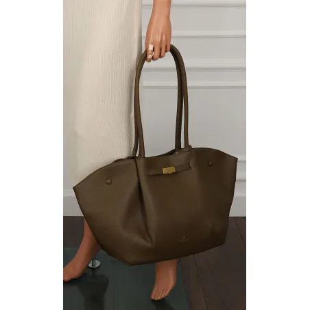 Regina Schrecker Torebka Damska Shopper Zielona na Ramię RS5022 Army Green