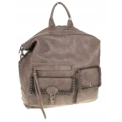 Tommasini Torebka Damska Brązowa Plecak 2w1 Shopperka Modna SP92591 Khaki