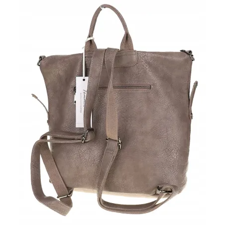 Tommasini Torebka Damska Brązowa Plecak 2w1 Shopperka Modna SP92591 Khaki