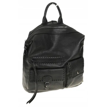 Tommasini Torebka Damska Czarna Plecak 2w1 Modna Shopperka SP92591 Black