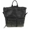 Tommasini Torebka Damska Czarna Plecak 2w1 Modna Shopperka SP92591 Black