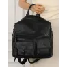 Tommasini Torebka Damska Czarna Plecak 2w1 Modna Shopperka SP92591 Black