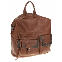 Tommasini Torebka Damska Brązowa Plecak 2w1 Shopperka Modna SP92591 Brown